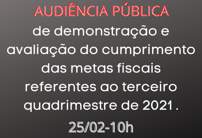 AUDIÊNCIA PÚBLICA 