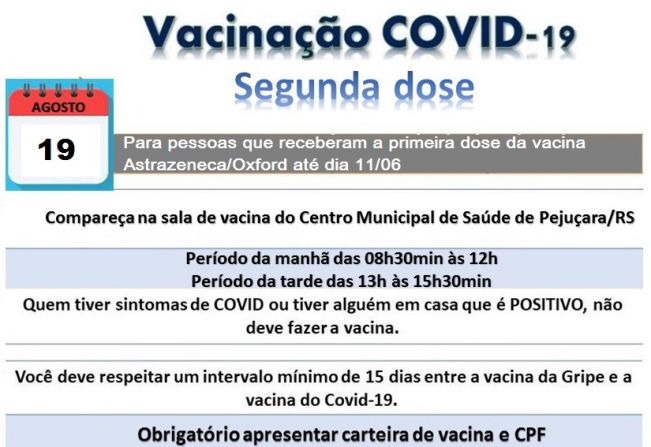 VACINAÇÃO CONTRA A COVID-19