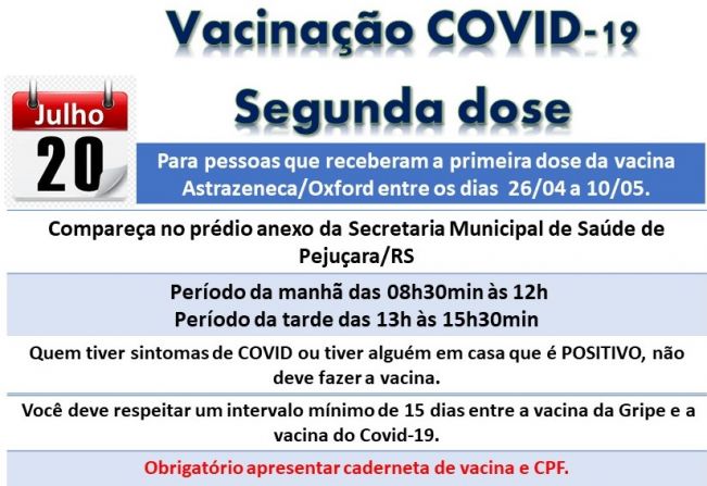 VACINAÇÃO CONTRA A COVID-19