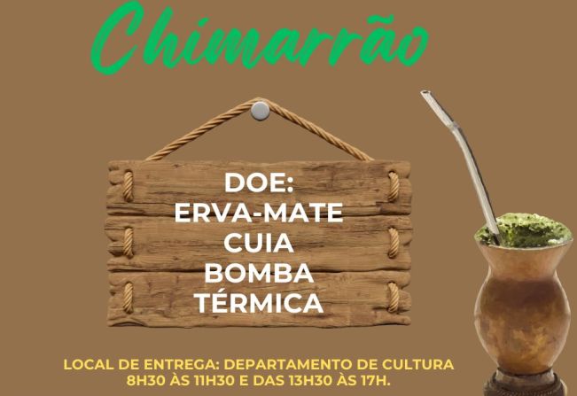 Campanha solidária kits chimarrão