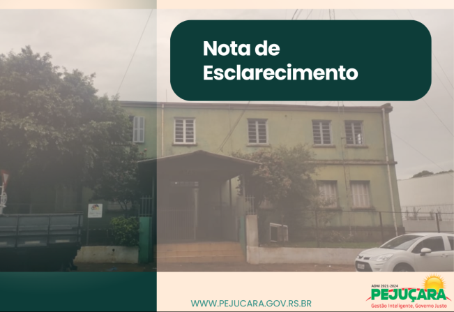 NOTA DE ESCLARECIMENTO