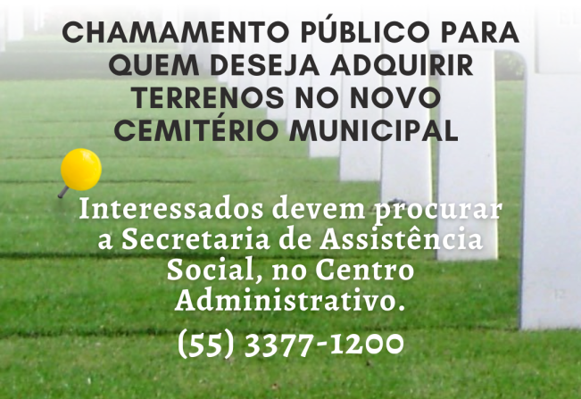 Terrenos novo Cemitério Municipal