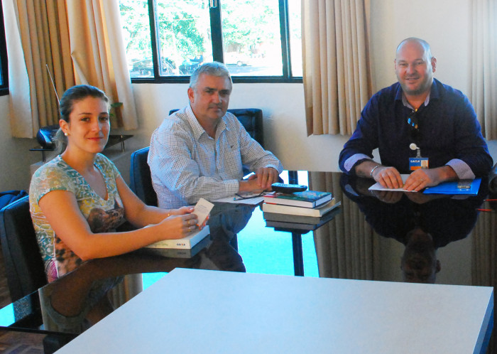 PREFEITO RECEBE O NOVO GERENTE GERAL DA CAIXA