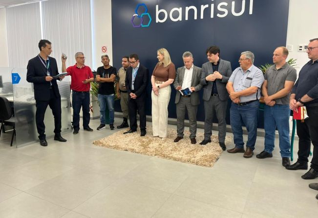 Inaugurada nova instalação da agência do Banrisul de Pejuçara