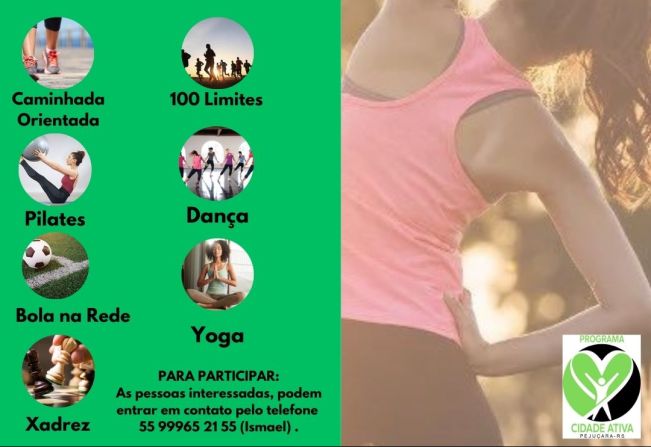 Cidade ativa oferece várias atividades gratuitas para a população
