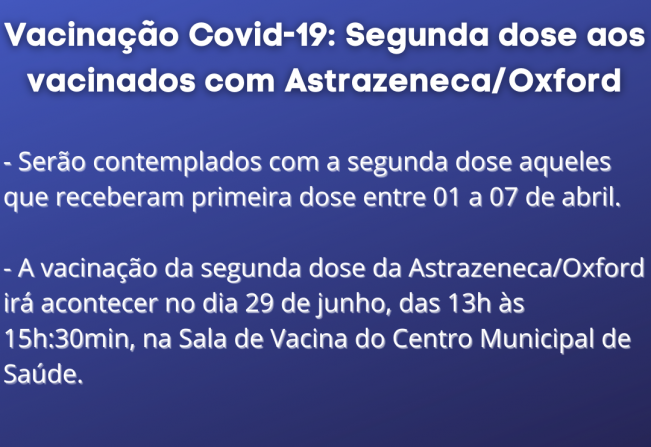 VACINAÇÃO CONTRA A COVID-19