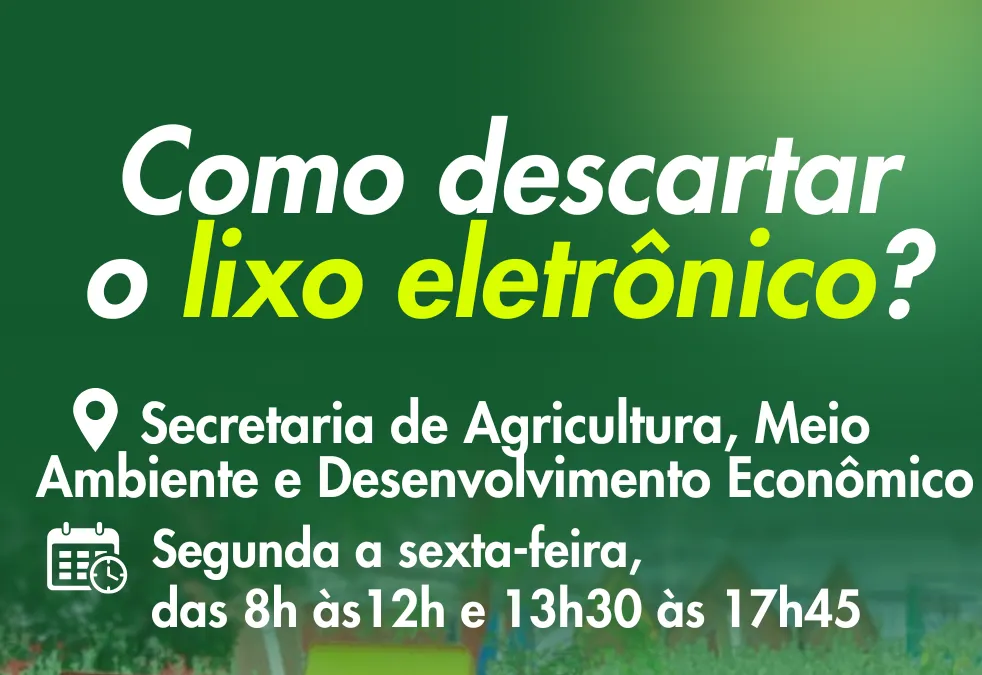 Descarte do lixo eletrônico 