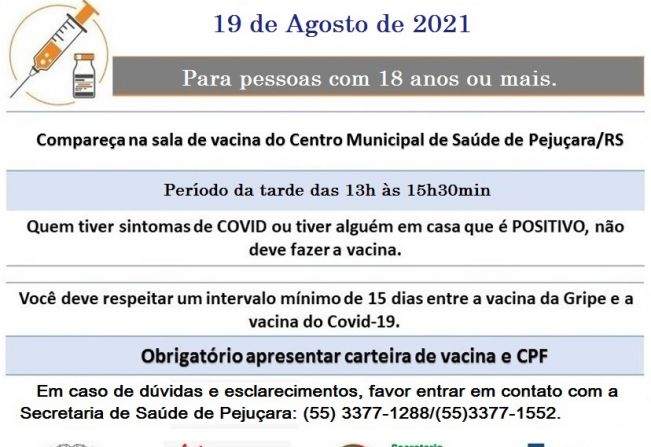 VACINAÇÃO CONTRA A COVID-19