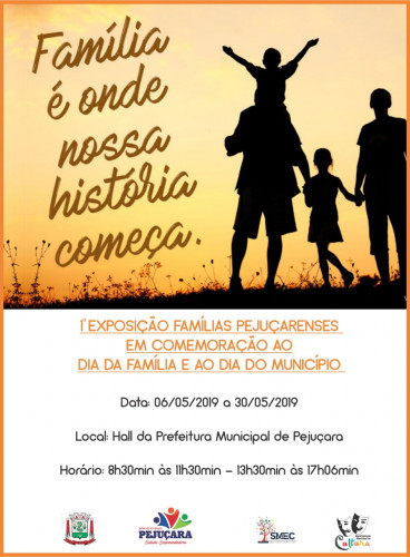 Departamento de Cultura organiza exposição fotográfica sobre as famílias de Pejuçara