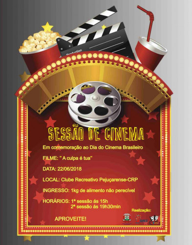 Sessão de cinema acontece dia 22