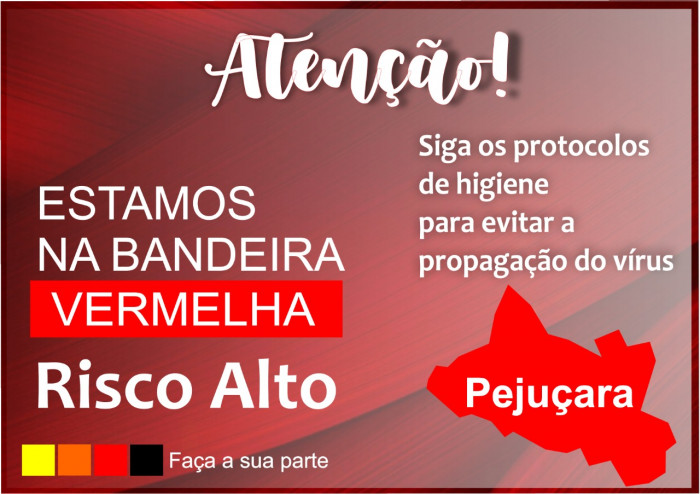 Estamos na bandeira vermelha!