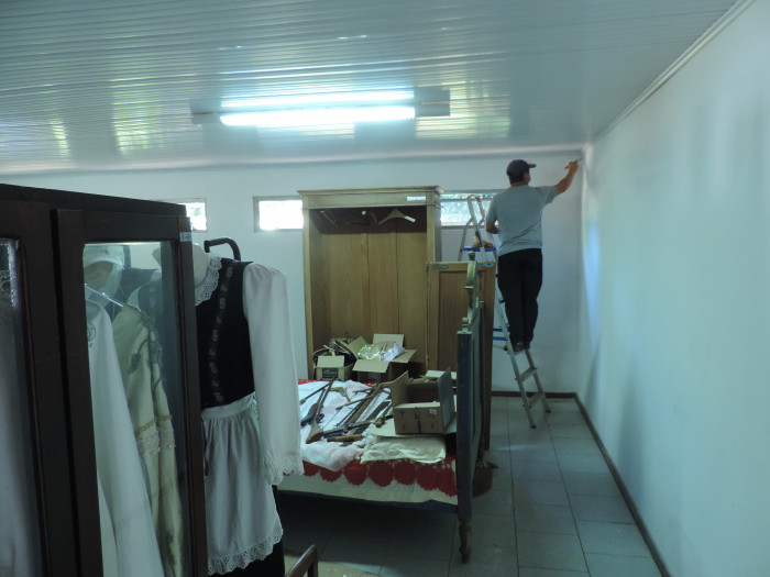 Seguem as obras de reforma do museu Marcos Bresolin