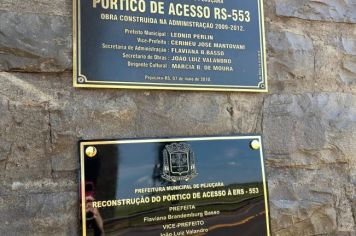 Foto - Inauguração do Pórtico da ERS 553