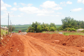 Foto - Calçamento vai beneficiar dois bairros de Pejuçara