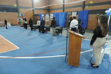 Foto - Investimento superior a R$ 600 mil propicia entrega de Ginásio a Escola Municipal