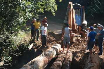 Foto - Reconstrução da Ponte da Linha Pedreira