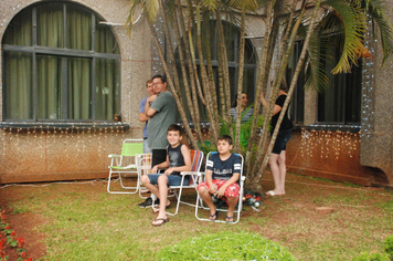 Foto - Show e fogos de artificio para marcar a chegada do Papai Noel