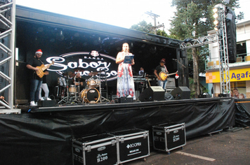 Foto - Show e fogos de artificio para marcar a chegada do Papai Noel