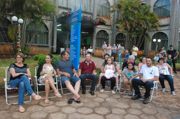 Foto - Show e fogos de artificio para marcar a chegada do Papai Noel