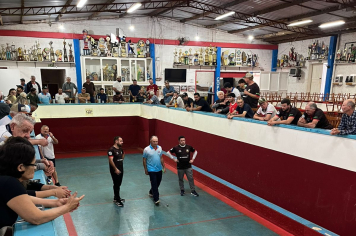 Semifinais do Campeonato Municipal de Bocha na categoria Trio Livre