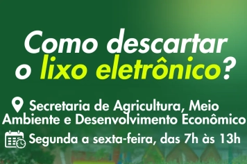Orientações sobre o correto descarte do lixo eletrônico 