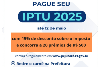 Pague seu IPTU 2025 em dia e concorra a prêmios