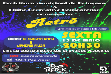 Live solidária será realizada nesta sexta para comemorar 54 anos de Pejuçara