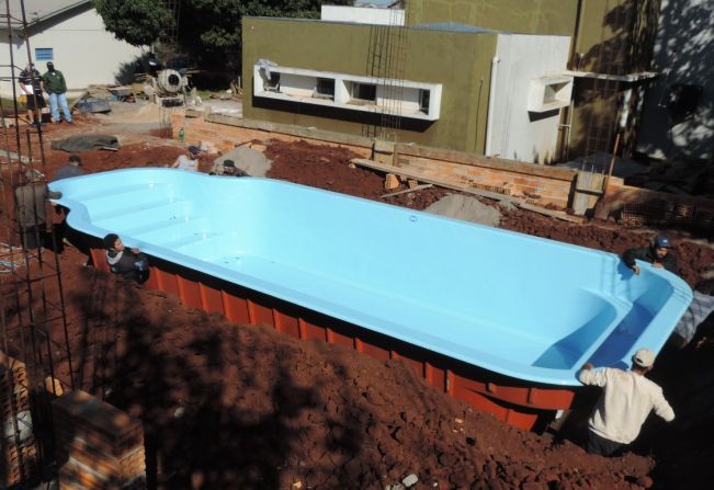 Piscina térmica de Pejuçara já está no lugar