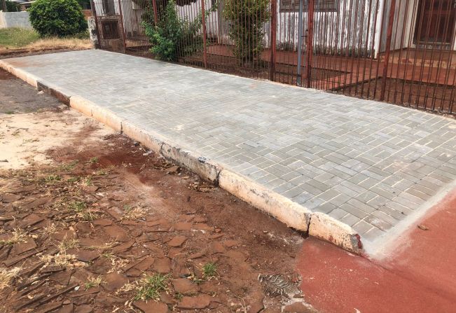 População já está fazendo uso dos incentivos para a construção de passeios públicos