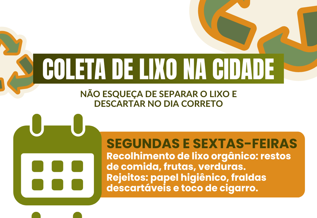 Orientações sobre a correta separação e descarte do lixo na cidade