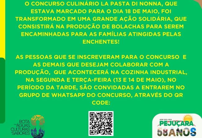 Concurso Culinário La Pasta Di Nonna é transformado em ação solidária