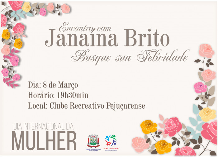 ENCONTRO COM JANAÍNA BRITTO