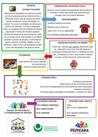 Projeto Ativa Ação tem olhar fraterno a usuários do Cras em tempos de Pandemia