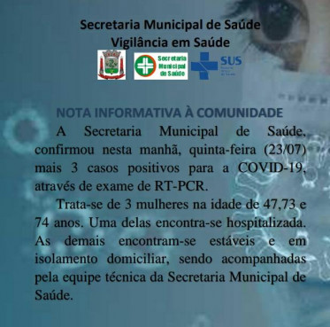 Pejuçara chega a 13 casos confirmados de Coronavírus