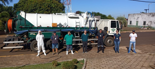 Em ação preventiva, trabalho de sanitização é feito em locais de maior circulação de pessoas