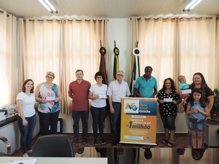 Sorteados do Nota Fiscal Gaúcha recebem prêmios 