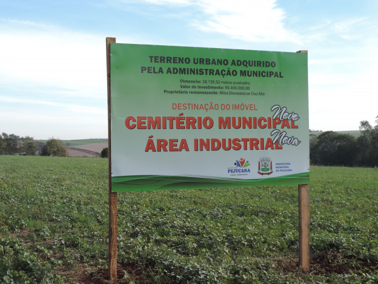 Administração iniciará tratativas para construção de novo cemitério em Pejuçara