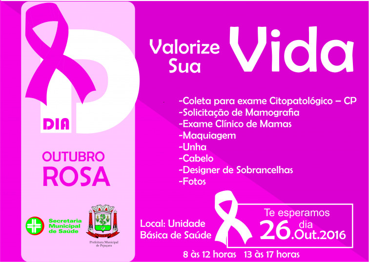 Pejuçara realiza Dia D-Outubro ROsa