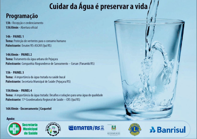 Administração e Conselho Municipal de Meio Ambiente preparam 1º seminário sobre a Água